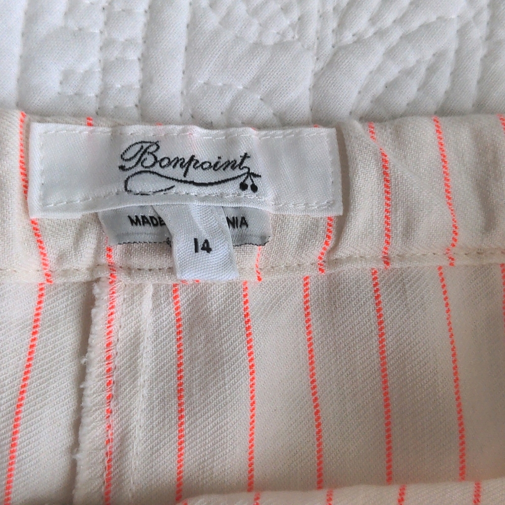 Bonpoint Linen Striped Shorts - Picture 5 of 6